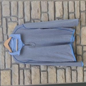 Tommy Bahama Reversible Grey/Blue half-zip
